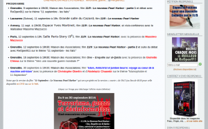 Programme de la campagne sur le site de ReOpen911