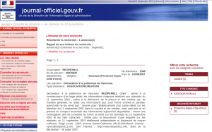 ReOpen911 dans le journal officiel